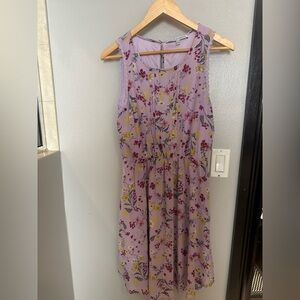 Collective Concepts Lavender Floral Midi Dress